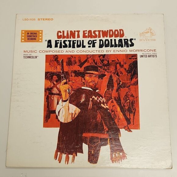 Clint Eastwood A Fistful of Dollars Original Soundtrack Recording Vintage Vinyl - Picture 1 of 9